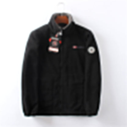 LAST DAY PROMOTION - 50%OFF🔥 Unisex Full Zip Stand Collar Reversible Fleece Coat