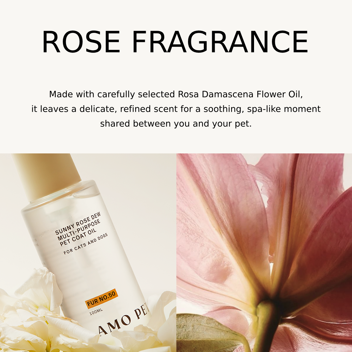 Rose Dew Pet Coat Oil