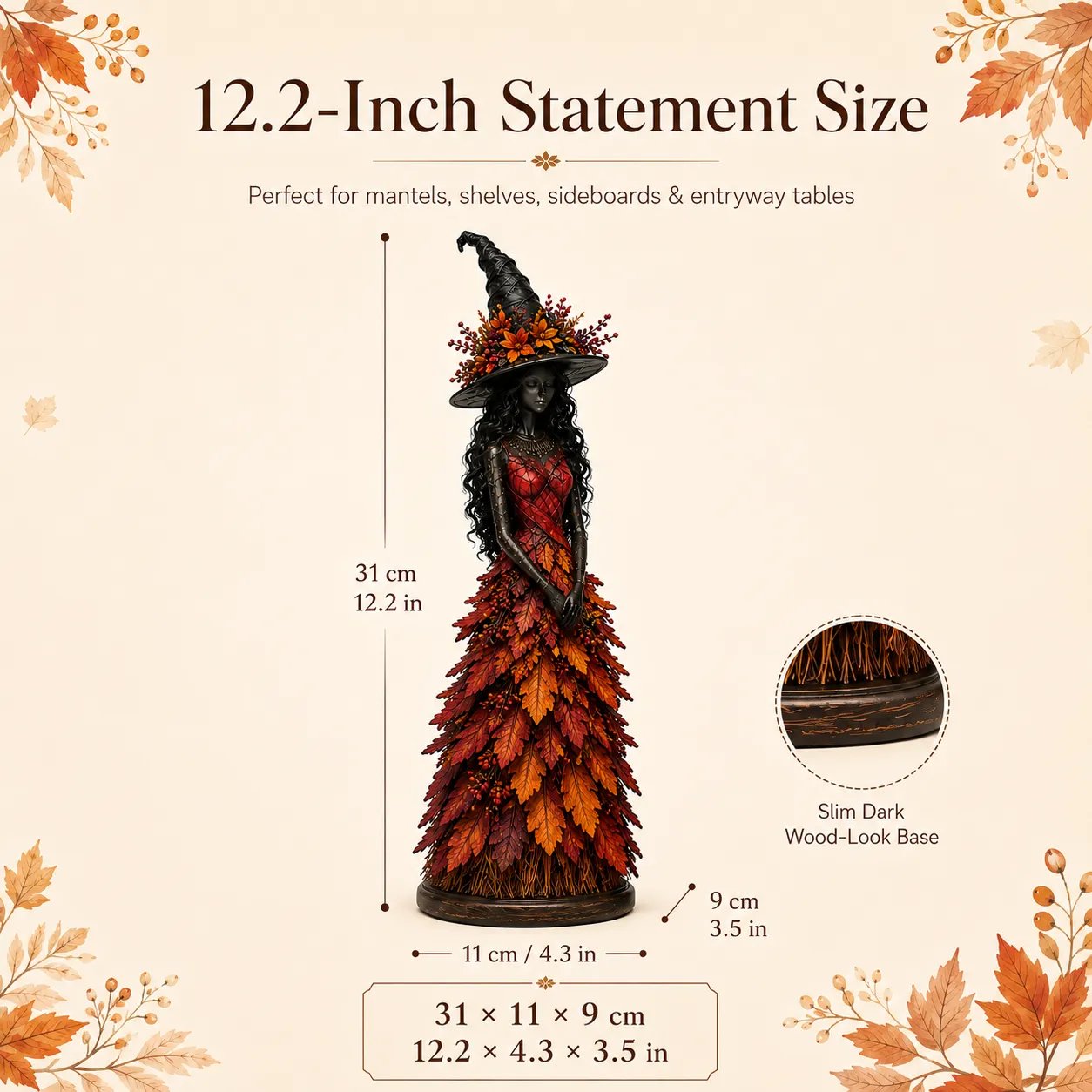 💥LAST DAY 49% OFF - 🧙 Enchanted Autumn Witch Figurine (📦Buy 2 Free Shipping)