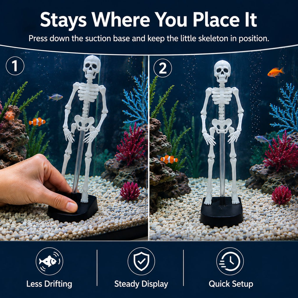 ⭐Up to 50% OFF – 2026 Sale🔥White Underwater Dancing Skeleton Bath Toy With Suction Base