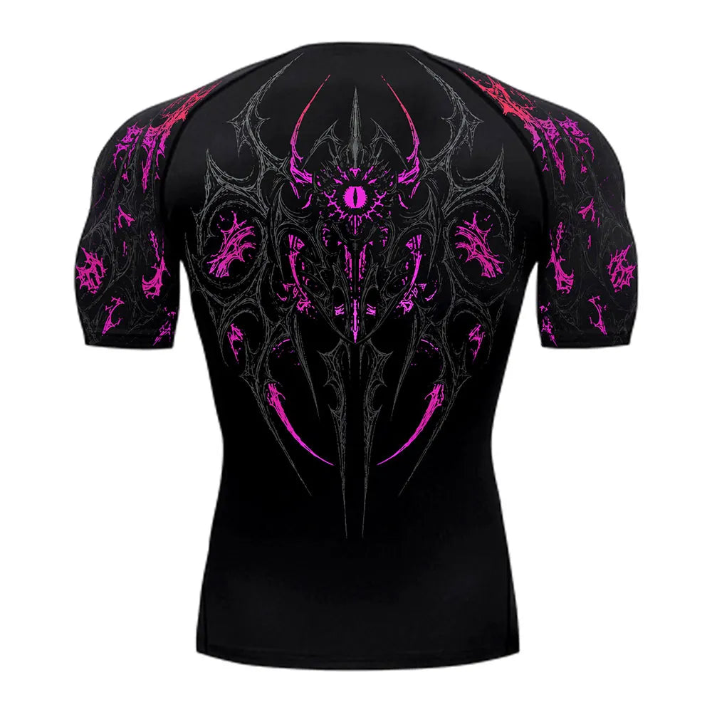 Void Eye Compression Tee [Neon Magenta]