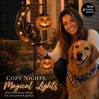 🎃Halloween Early Bird Special Sale 49% OFF-Pumpkin Moon Garden Stake Light