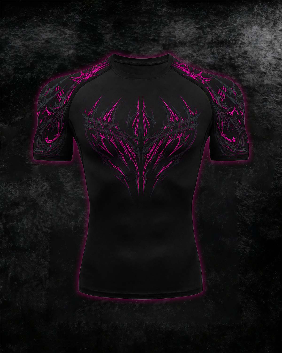 Void Eye Compression Tee [Neon Magenta]