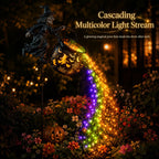 🎃Glowing Witch Cauldron Garden Stake Light – Magical Rainbow Halloween Yard Decor 🧙‍♀️✨
