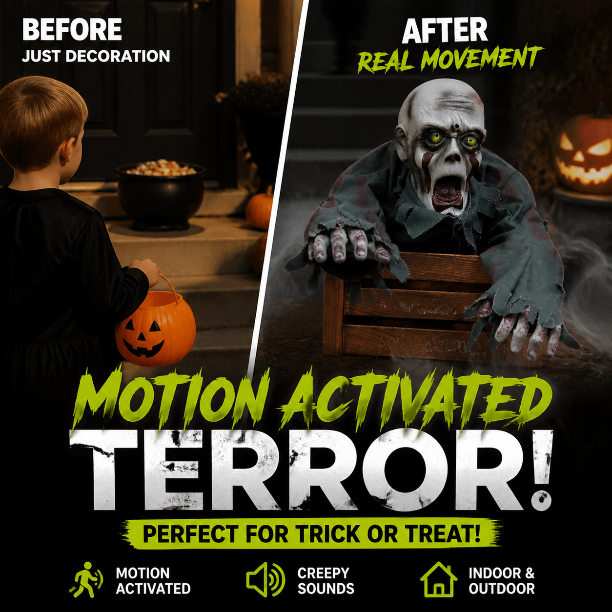 🎉🔥Free Shipping🔥Halloween Horror Model Crawling Ghost