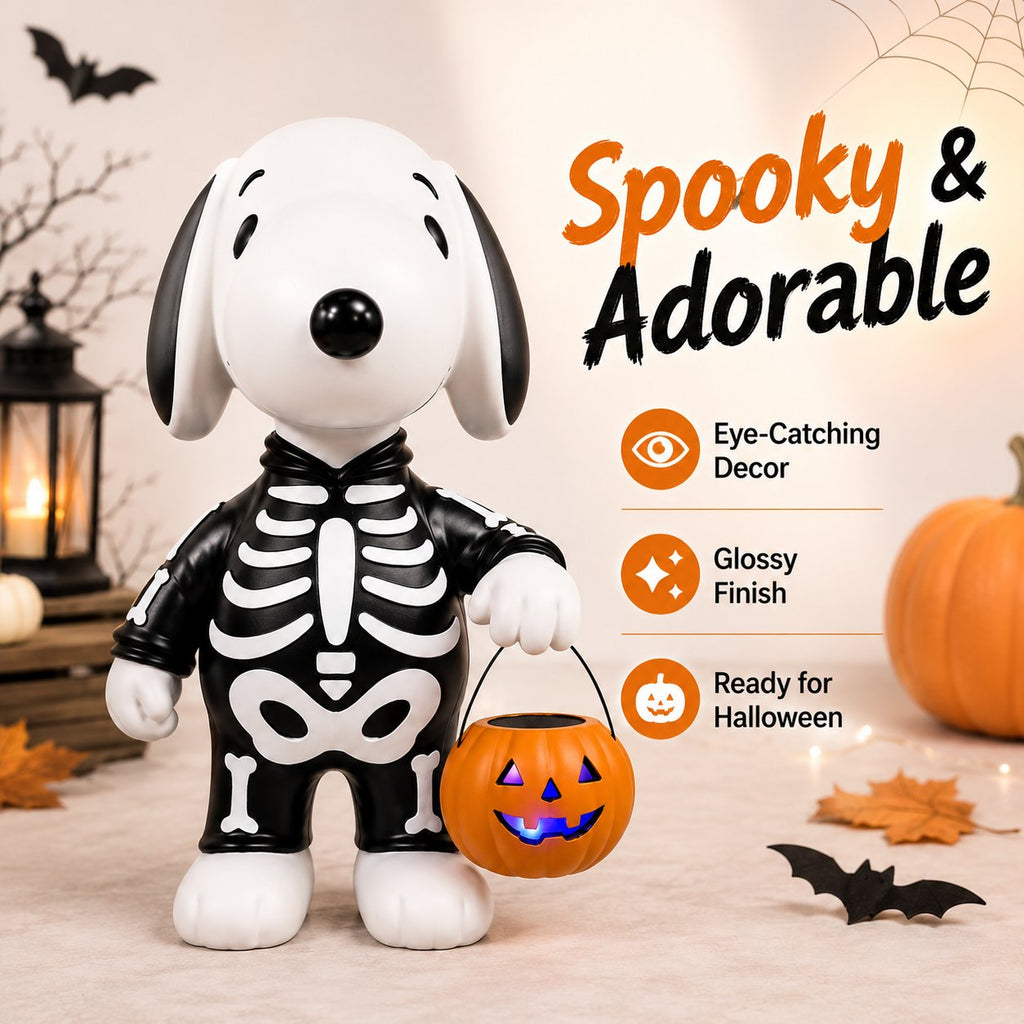 🎃 Light Up Halloween with the Cutest Skeleton Pup! 🐶✨