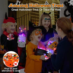 🔥🎃50 Pieces Each Box‼️✨LED Light Halloween Glowing Ring 💍| Flashing Light‑Up Party Favor for Halloween Night👻
