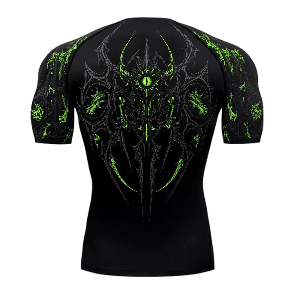 Void Eye Compression Tee [Acid Green]