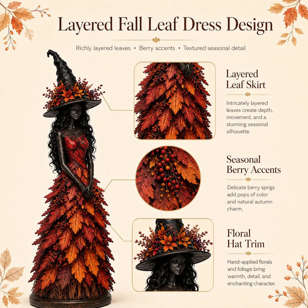 💥LAST DAY 49% OFF - 🧙 Enchanted Autumn Witch Figurine (📦Buy 2 Free Shipping)