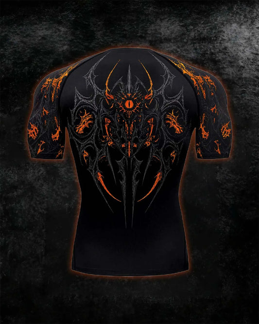 Void Eye Compression Tee [Inferno Orange]