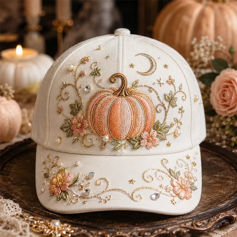 🎃 3D Halloween Embroidery Cap | Spooky Cute Adjustable Hat for Fall Outfits, Daily Styling & Halloween Parties