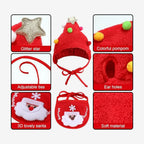 Christmas Dog Bib & Hat Set