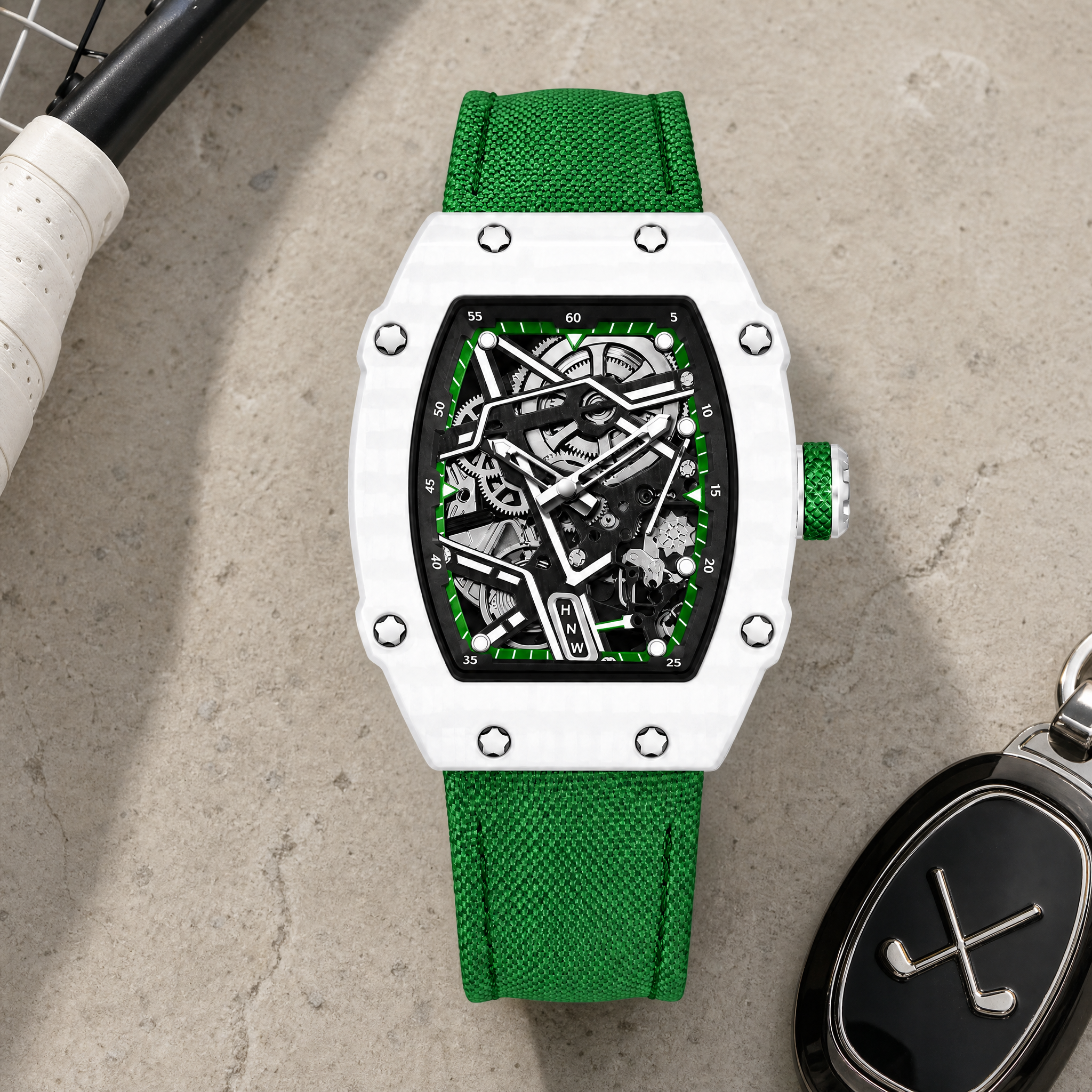 VANTERO - Tonneau Skeleton Watch