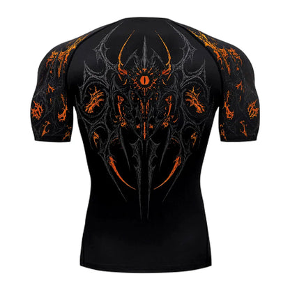 Void Eye Compression Tee [Inferno Orange]