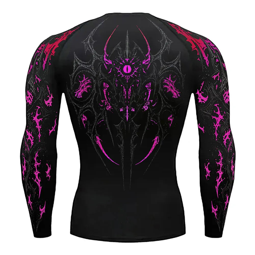 Void Eye Compression long sleeve [Neon Magenta]