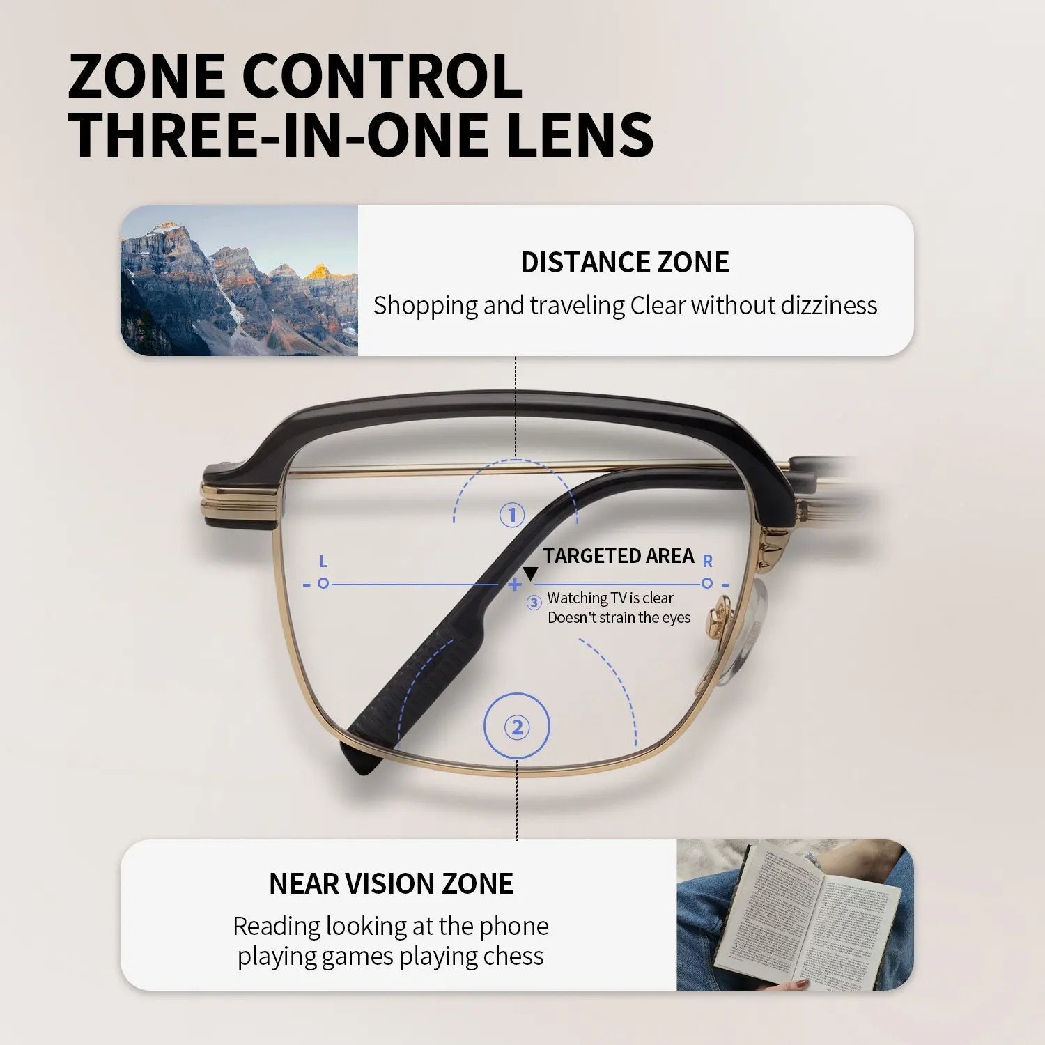✨LAST DAY SALE 50% OFF Auto-Adjusting HD Reading Glasses