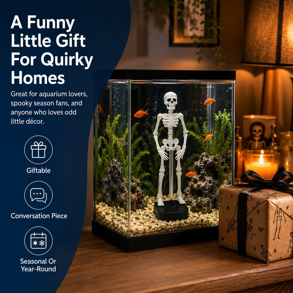 ⭐Up to 50% OFF – 2026 Sale🔥White Underwater Dancing Skeleton Bath Toy With Suction Base