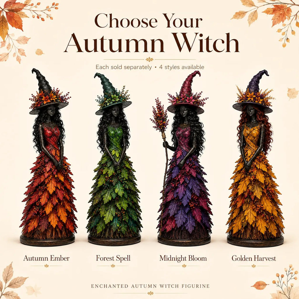 💥LAST DAY 49% OFF - 🧙 Enchanted Autumn Witch Figurine (📦Buy 2 Free Shipping)