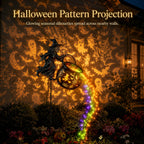🎃Glowing Witch Cauldron Garden Stake Light – Magical Rainbow Halloween Yard Decor 🧙‍♀️✨