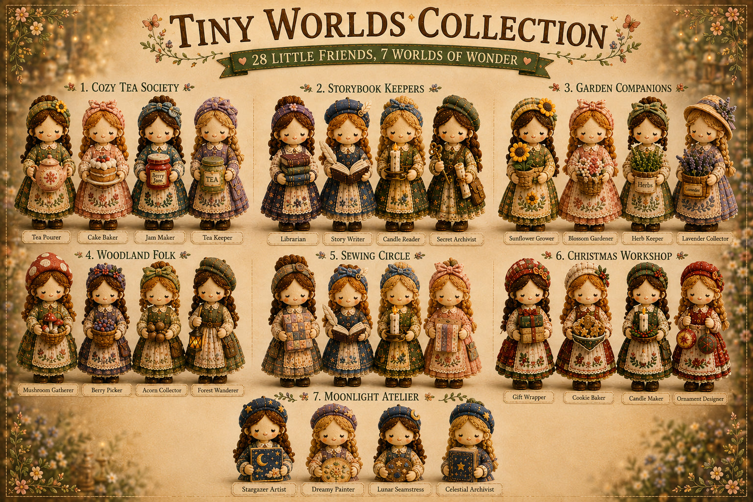 🎁Last Day Buy 2 Save 10%🧵 Tiny Worlds Collection – Patchwork DIY Kit Series