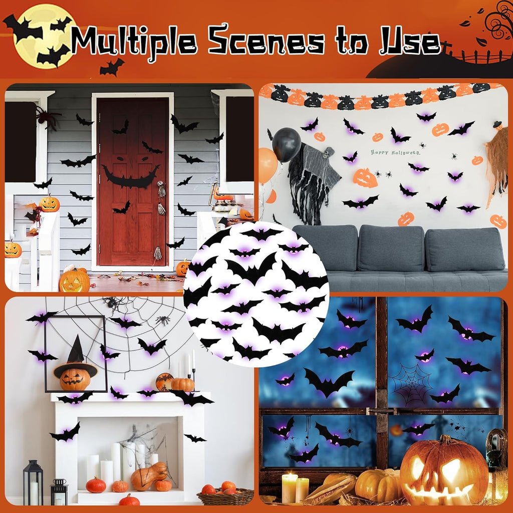 🎁Hot Sale Promotion 49% OFF🔥 3D Bat Light Design LED Decorations (contains three sizes: large, medium and small)