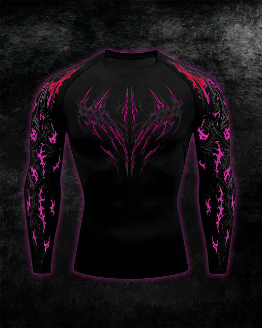 Void Eye Compression long sleeve [Neon Magenta]