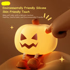 Soft Glow Pumpkin Silicone Night Light – Warm LED Sleep Companion