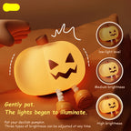 Soft Glow Pumpkin Silicone Night Light – Warm LED Sleep Companion