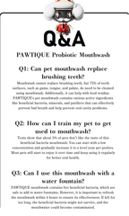 Lactic Acid Bacteria mouthwash for dogs and cats