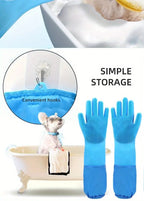 Bathing Gloves Extra Long Gentle