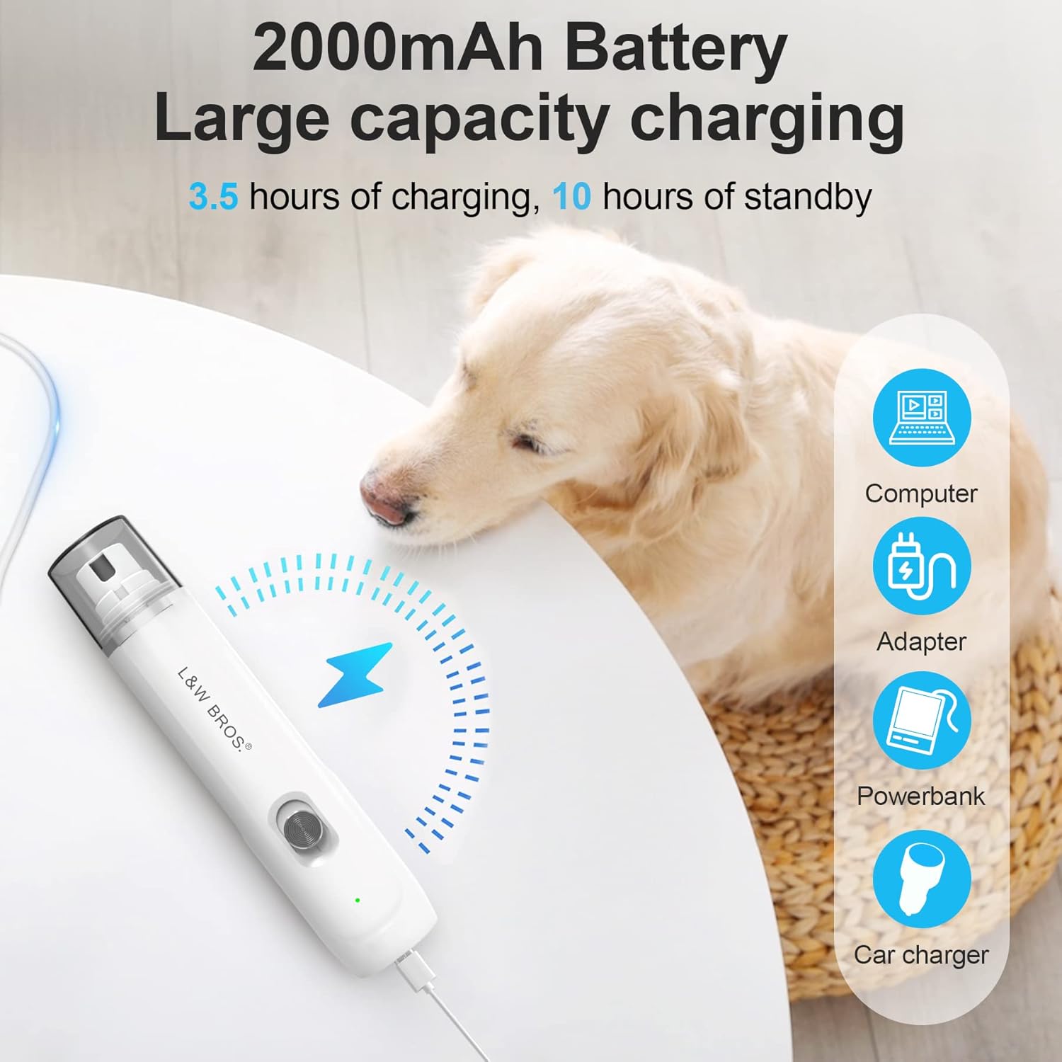 Rechargeable Nail Grinder Low-Noise