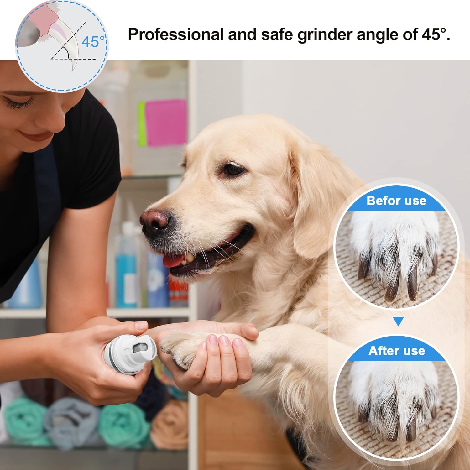 Rechargeable Nail Grinder Low-Noise
