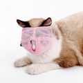 Cat face mask for grooming
