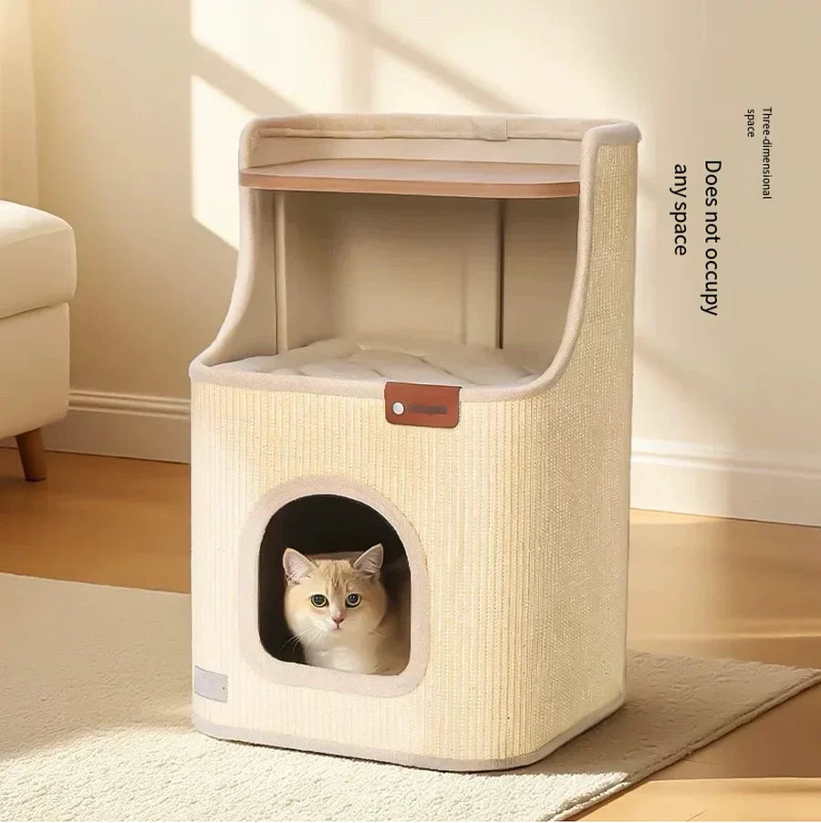 Sisal Cat Scratching Board – 2-in-1 Round Bed