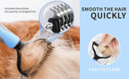 Pet hair removal brush