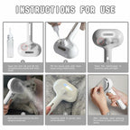 Spray pet brush for shedding