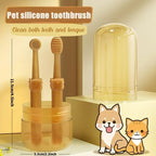 Pet silicone toothbrush kit