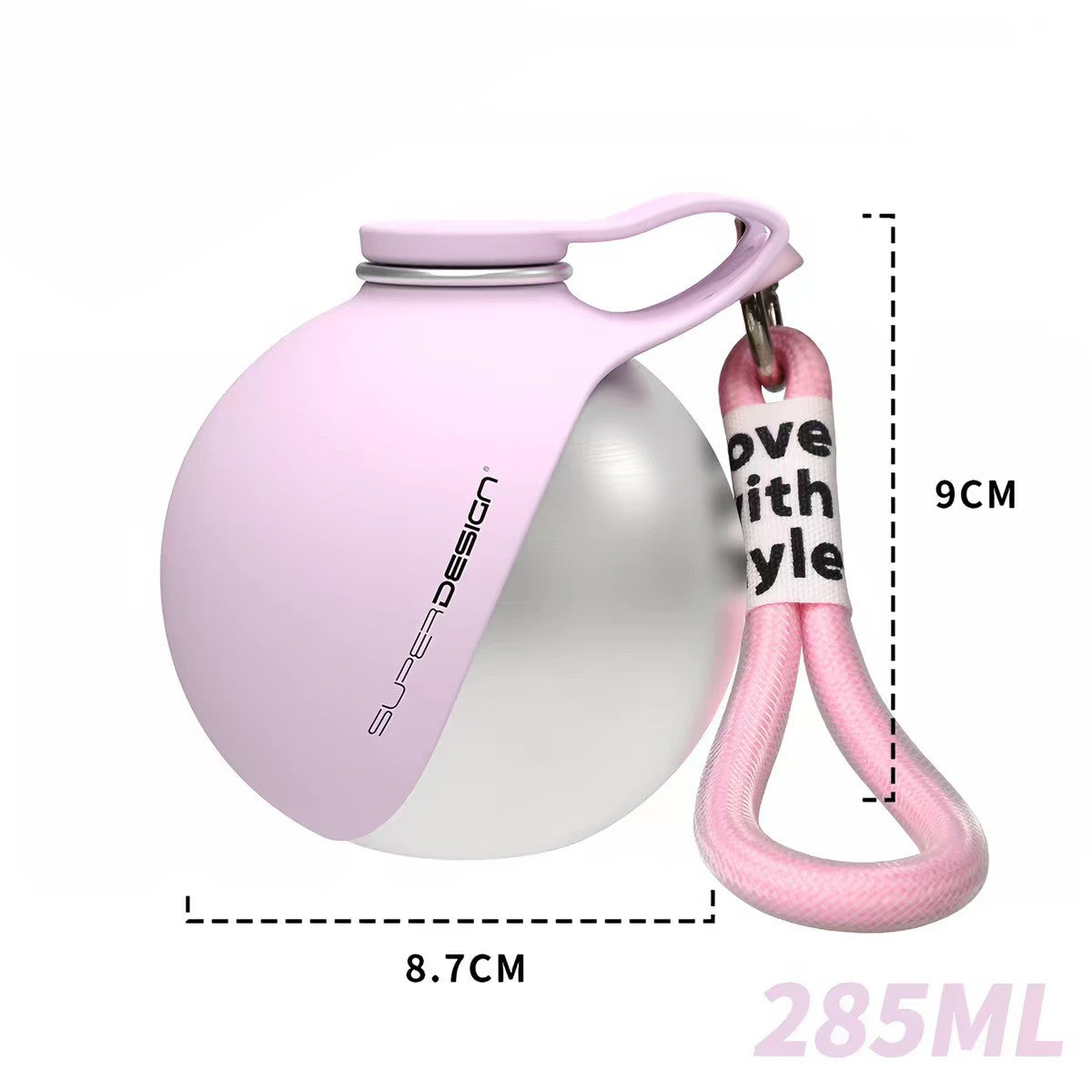 Spherical pet water bottle