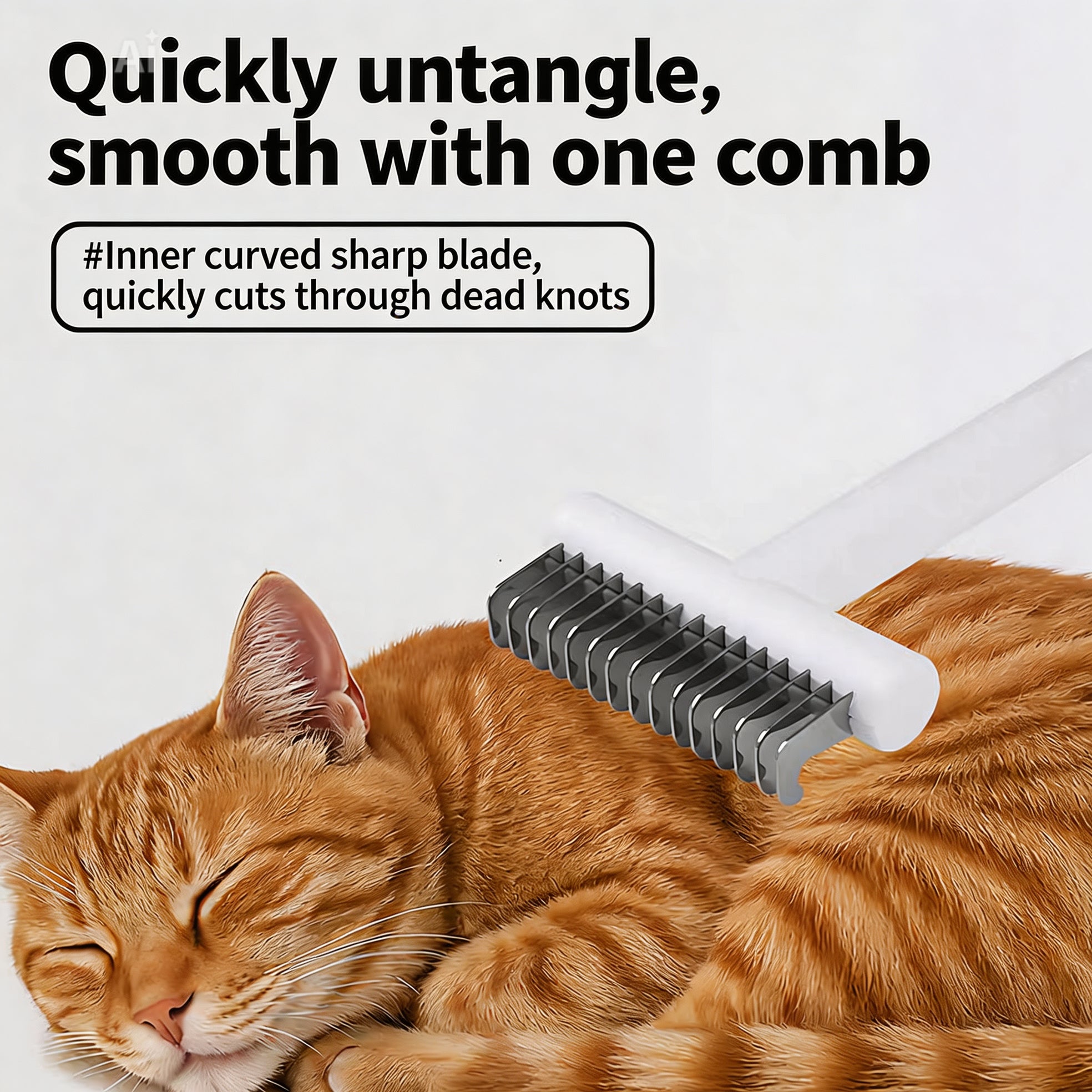 Pet detangling comb