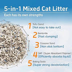 5 in 1 mixed deodorizing cassava cat litter