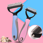 Pet hair removal brush