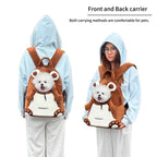 Bear shape Plush Backpack for cats and dogs