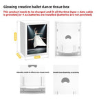 Ballet Dancer Tissue Box with Light