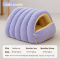 Dog sleeping cozy house