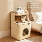 Sisal Cat Scratching Board – 2-in-1 Round Bed