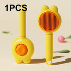 Self-Cleaning Pet Grooming Comb - Gentle Deshedding Brush for Pets