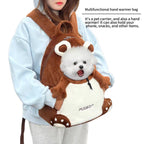 Bear shape Plush Backpack for cats and dogs