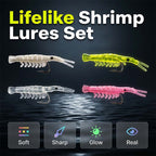🥳2026 HOT SALE🥳💞50K+ SOLD!🐟💪 50% OFF! 50PCS Soft Shrimp Lures – Realistic texture, sharp hidden hooks. Works in rivers, lakes & sea. No more missed strikes! 🏆🎣