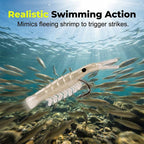 🥳2026 HOT SALE🥳💞50K+ SOLD!🐟💪 50% OFF! 50PCS Soft Shrimp Lures – Realistic texture, sharp hidden hooks. Works in rivers, lakes & sea. No more missed strikes! 🏆🎣