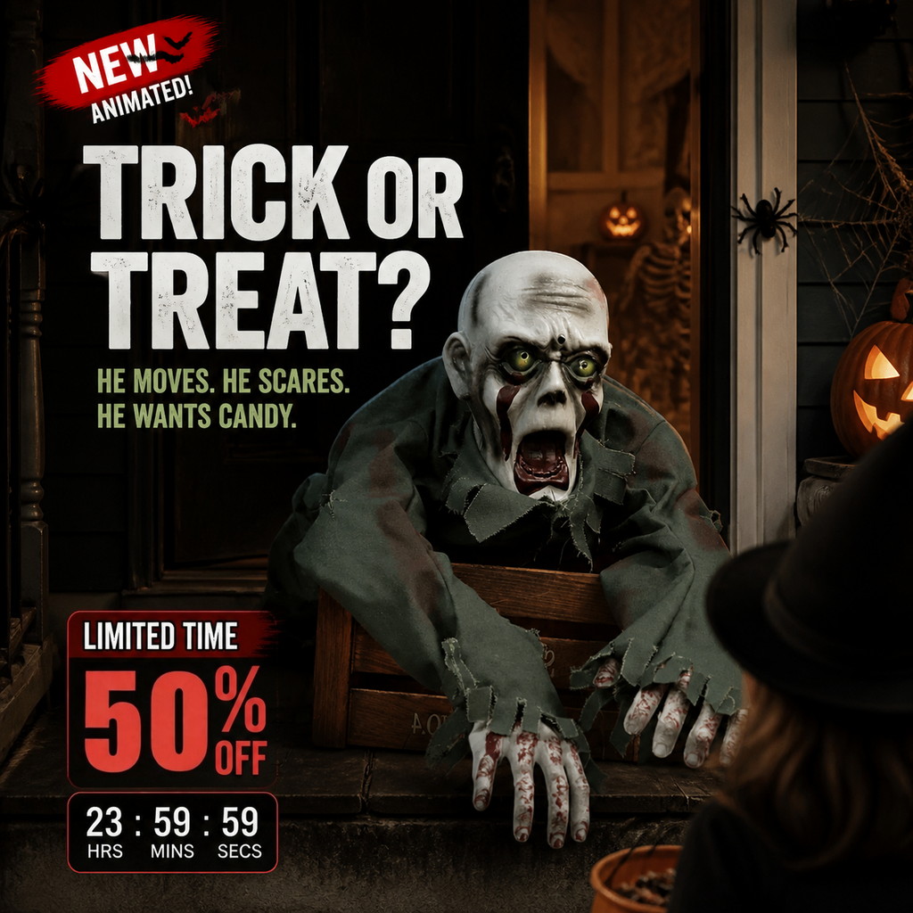 🎉🔥Free Shipping🔥Halloween Horror Model Crawling Ghost